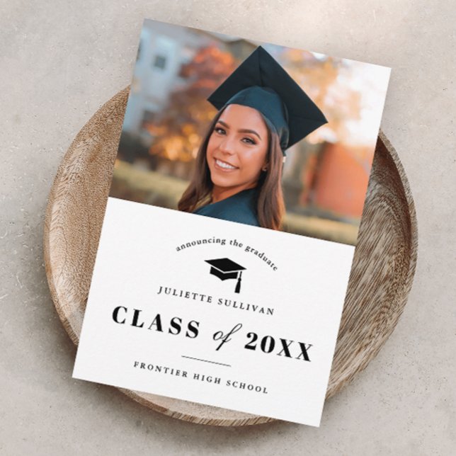 Ankündigung des Abschlusses "Minimal Type Foto" (Von Creator hochgeladen)