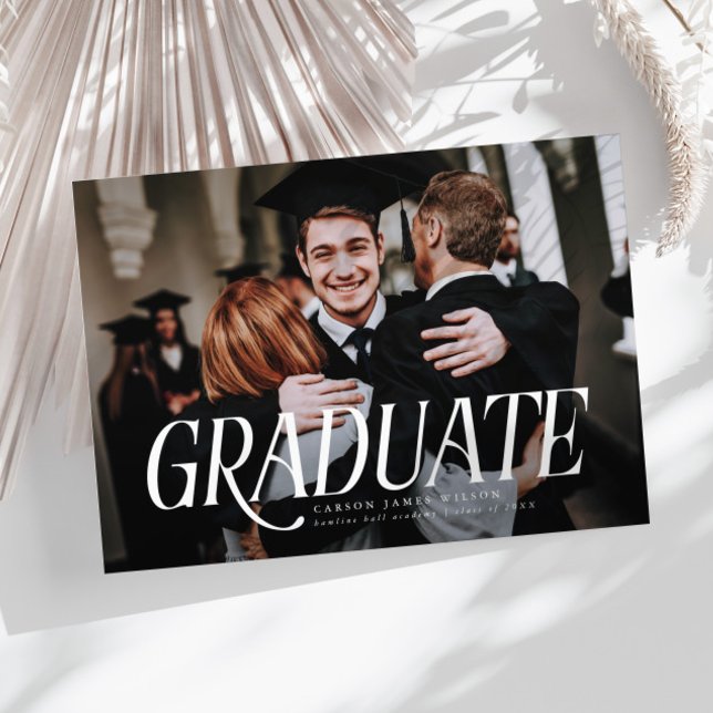 Ankündigung des Abschlusses Minimalistisches Foto (Von Creator hochgeladen)