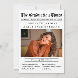 Ankündigung des Abschlusses "Old Newspaper Style"