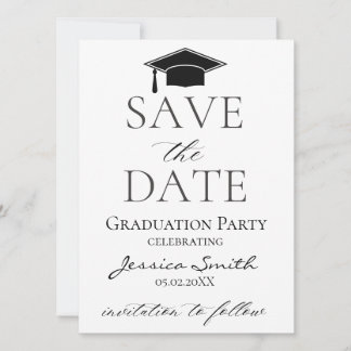Ankündigung des Abschlusses Save the Date