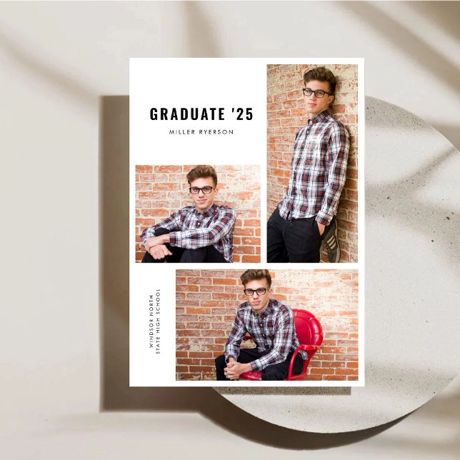 Ankündigung des Abschlusses von modernen Fotos (Von Creator hochgeladen)