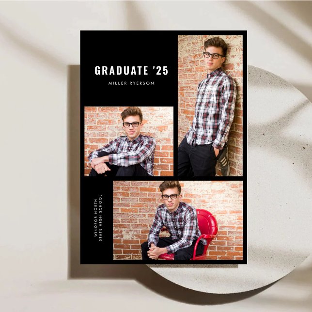 Ankündigung des Abschlusses von modernen Fotos (Von Creator hochgeladen)