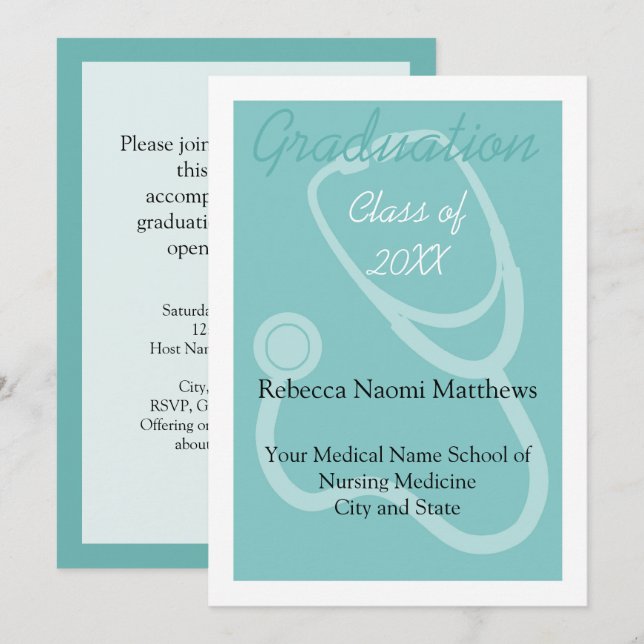 Ankündigung des blauen/weißen modernen medizinisch (Vorne/Hinten)