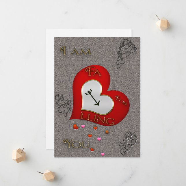 Ankündigung des Cupid Falling (Vorderseite/Rückseite Beispiel)