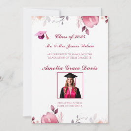 Ankündigung des eleganten Abschlusses