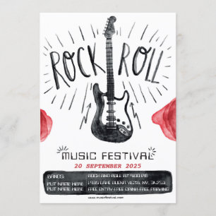 Ankündigung des Festivals "Watercolor Rock and Rol