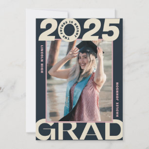 Ankündigung des Fett Type Frame GRAD Abschlusses