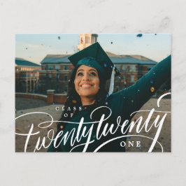 Ankündigung des Foto-Abschlusses der Klasse Postca Postkarte