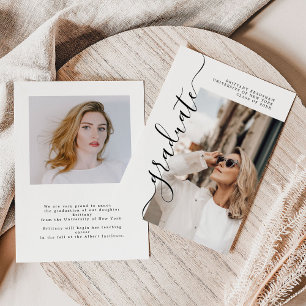 Ankündigung des Fotos für einfachen Graduate Name 