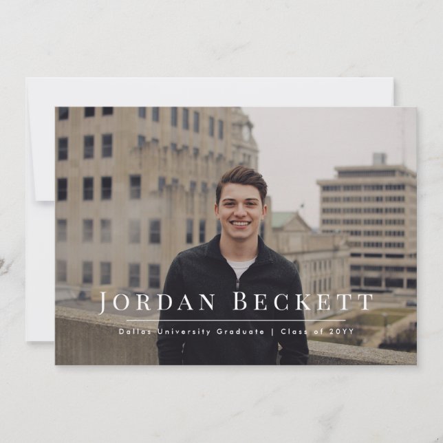 Ankündigung des Fotos Minimalistischer Abschluss (Vorderseite)