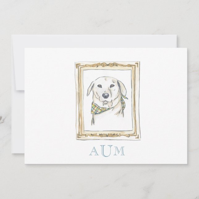 Ankündigung des gelben Labradors (Vorderseite)