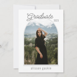 Ankündigung des Grades des Modern Arch Foto