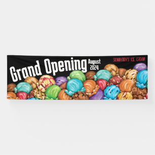 Ankündigung des Großen Eröffnungsfonds für Eiskrem Banner
