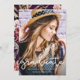 Ankündigung des hübschen Lila Abschlusses