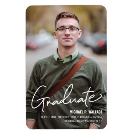 Ankündigung des MBA Business Graduate Custom Foto  Magnet