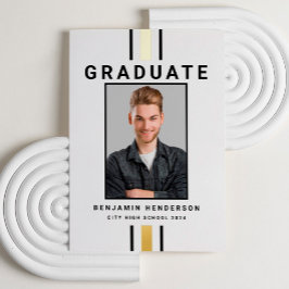 Ankündigung des modernen Black Gold Foil Abschluss