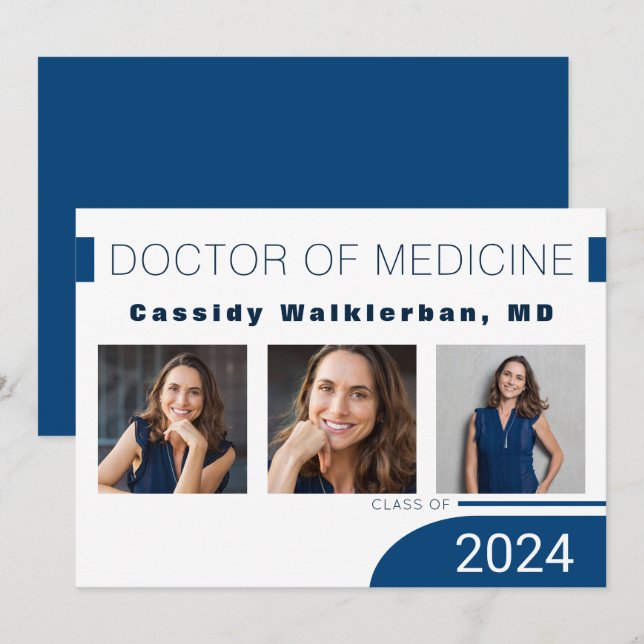 Ankündigung des modernen Blue Doctor Foto Abschlus (Vorne/Hinten)