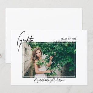 Ankündigung des modernen Fotos Abschluss 2022