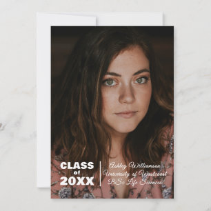 Ankündigung des modernen Fotos Class 20XX Abschlus