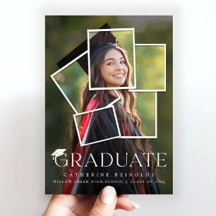 Ankündigung des modernen Graduate Foto Abschluss