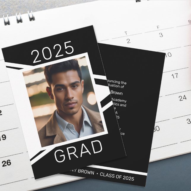 Ankündigung des modernen Schwarz-weißen Fotos Absc (Von Creator hochgeladen)