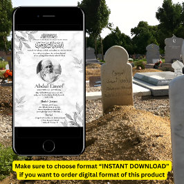 Ankündigung des muslimischen Todes Male Janaza Geb