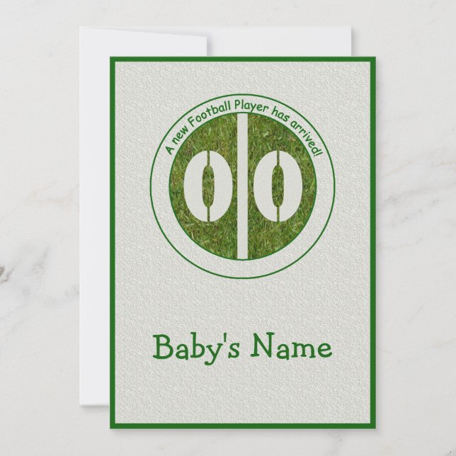 Ankündigung des neuen Fußballspielers (Vorderseite)