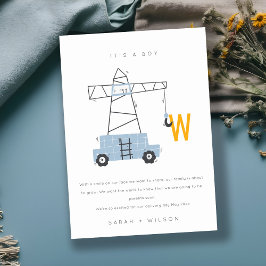 Ankündigung des niedlichen Baukrans