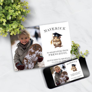Ankündigung des niedlichen Hamster-Abschlusses