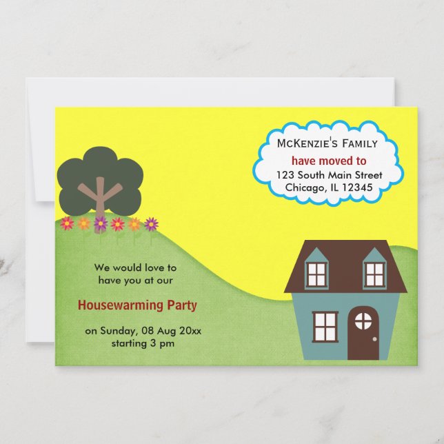 Ankündigung des offenen Hauses (Vorderseite)