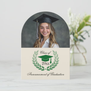 Ankündigung des Uni-Abschlusses der Foto Arch Scho
