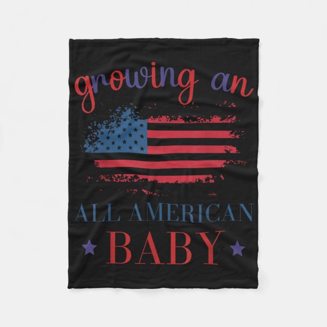 Ankündigung einer amerikanischen Baby-Schwangersch Fleecedecke (Vorderseite)