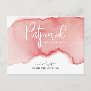 Ankündigung einer Hochzeitsfeier im Wasser Postkarte