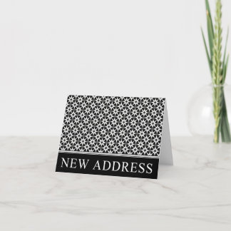 Ankündigung einer neuen Adresse: elegantes Geschäf