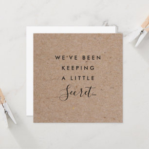 Ankündigung einer rustikalen Kraft-Schwangerschaft