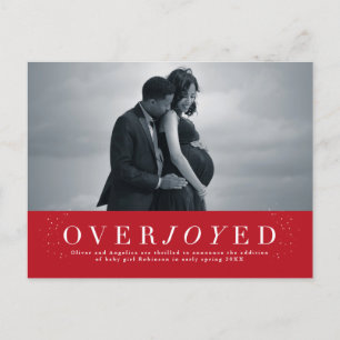 Ankündigung einer überglücklichen Urlaubsschwanger