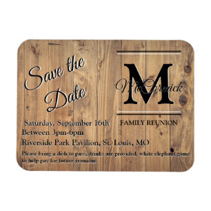 Ankündigung einer Wiedersehen-Save the Date Vorlag Magnet