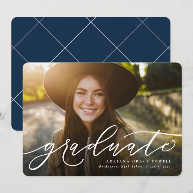 Ankündigung eines einfachen Foto-Abschlusses (Vorne/Hinten)