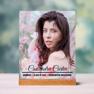 Ankündigung eines eleganten Graduate Custom Foto Acrylschild