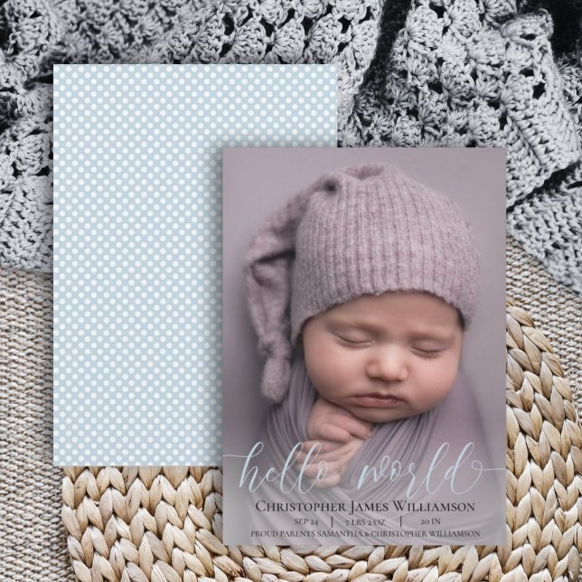 Ankündigung eines modernen Baby-Babys (Von Creator hochgeladen)