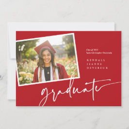 Ankündigung eines modernen Foto Graduate Snapshot