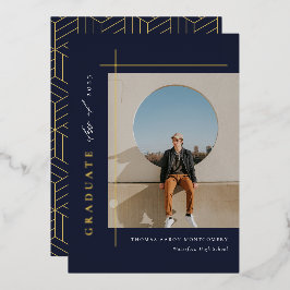 Ankündigung eines modernen Graduate Foto Foil
