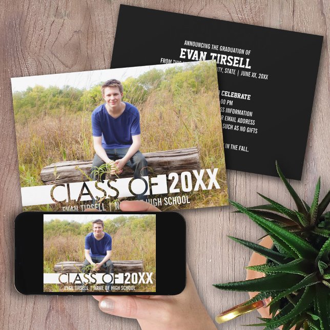 Ankündigung eines modernen Graduate Foto und Party (Von Creator hochgeladen)