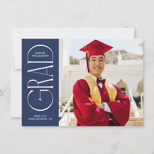 Ankündigung eines modernen Minimalistischen Abschl (Vorderseite)