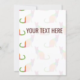 Ankündigung eines niedrigen Poly-Farbkatzenmusters