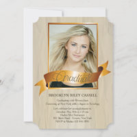 Ankündigung/Einladung des Golden Sash Foto Abschlu