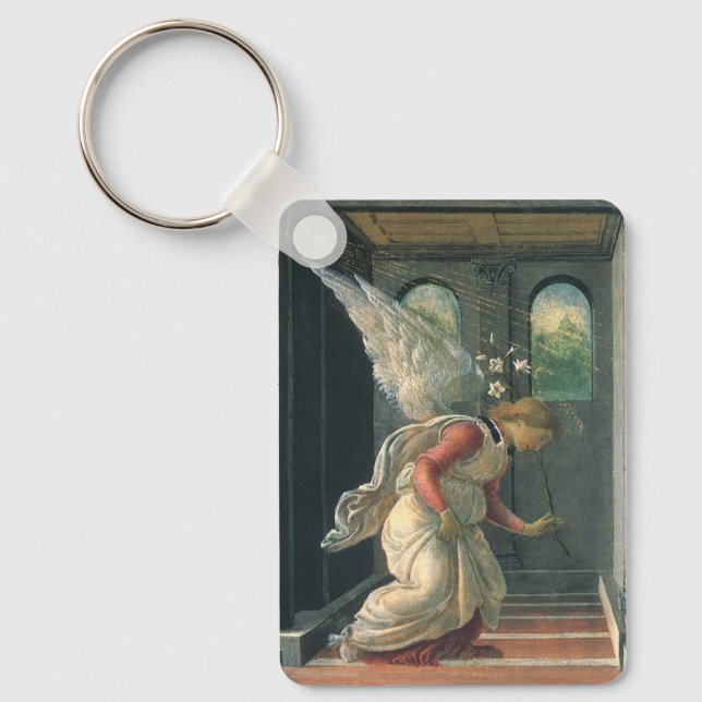 Ankündigung (Engeldetails) von Sandro Botticelli Schlüsselanhänger (Vorderseite)