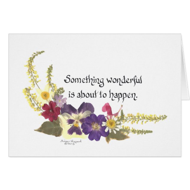 Ankündigung etwas Besonderes oder Spirituosenkarte (Vorderseite (Horizontal))