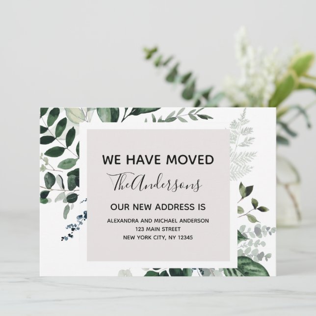 Ankündigung Eukalyptus Greenery (Stehend Vorderseite)