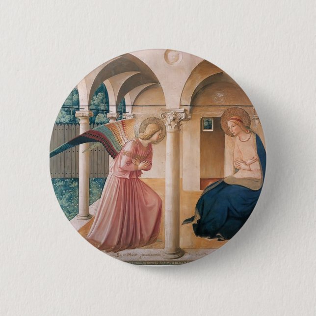 Ankündigung Fra Angelico- Button (Vorderseite)